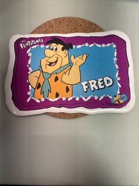 Vintage The Flintstones Fred Flintstone Mini Placemat - 6" x 9"